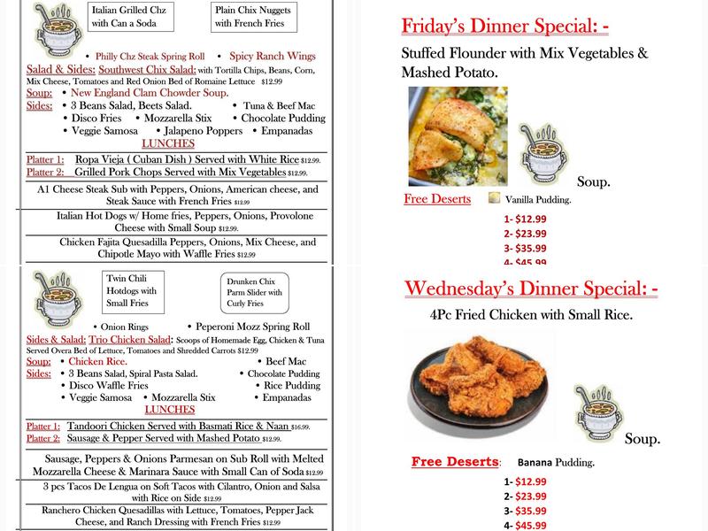 3 Roads Deli & Grill Menu