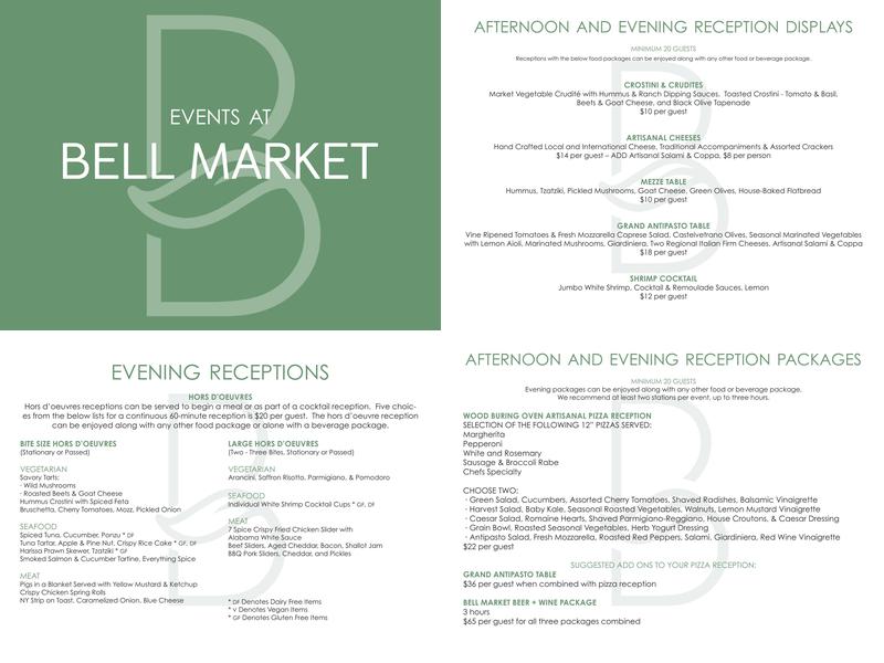 Bell Market Menu