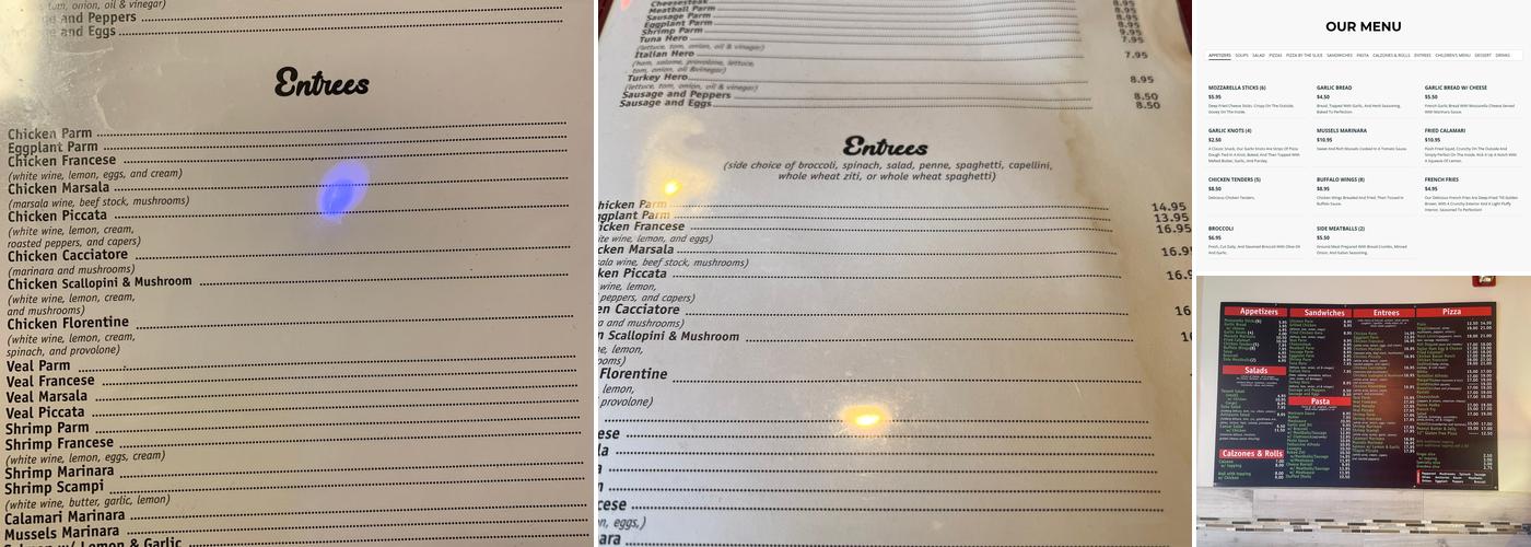 Pizza King Menu