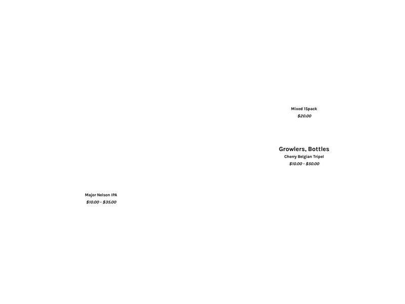 Spellbound Brewing Menu