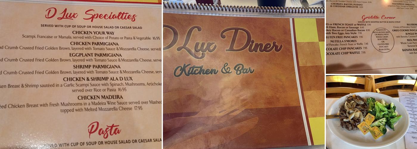 D lux Diner Menu