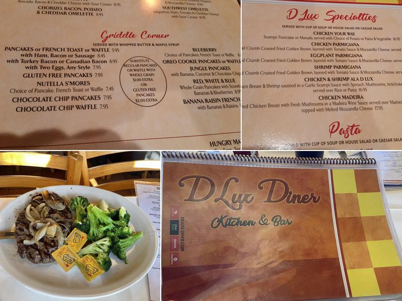 D lux Diner Menu