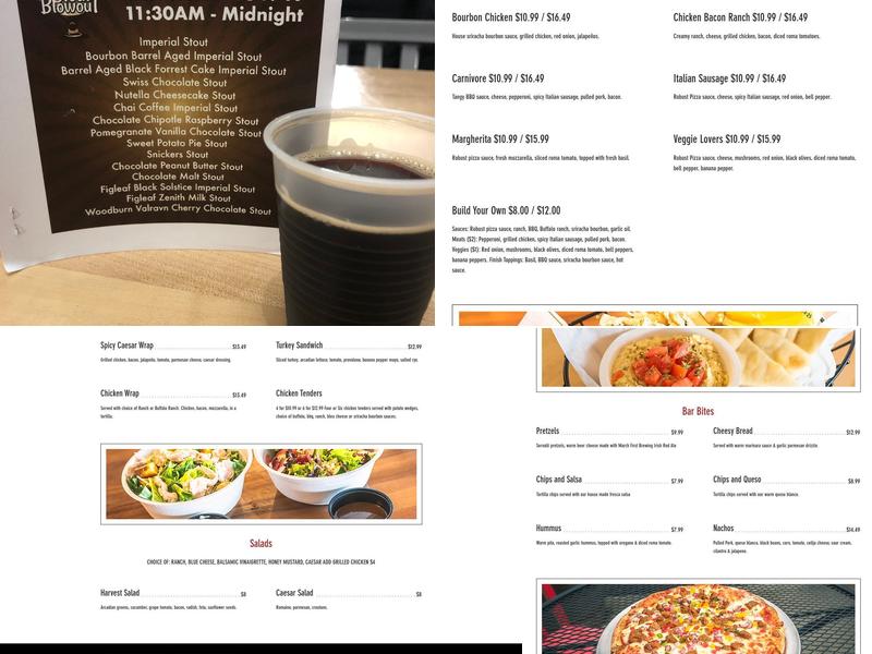 March First Brewing and Distilling Menu