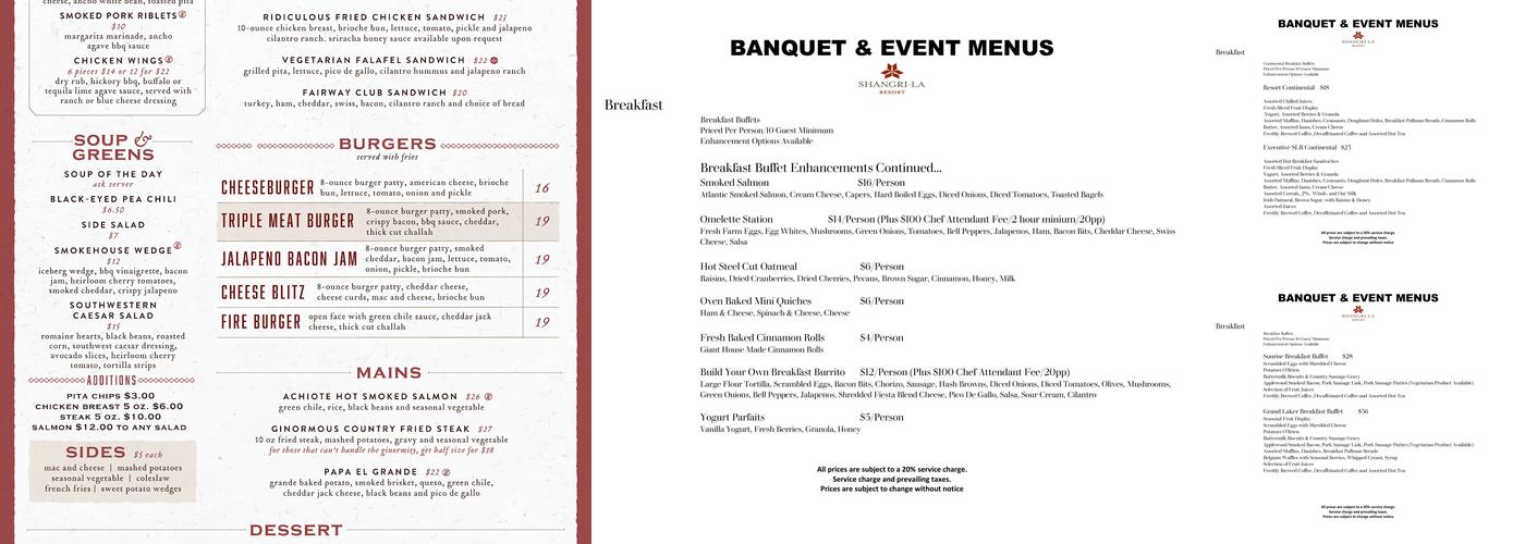 Doc's Bar & Grill Menu
