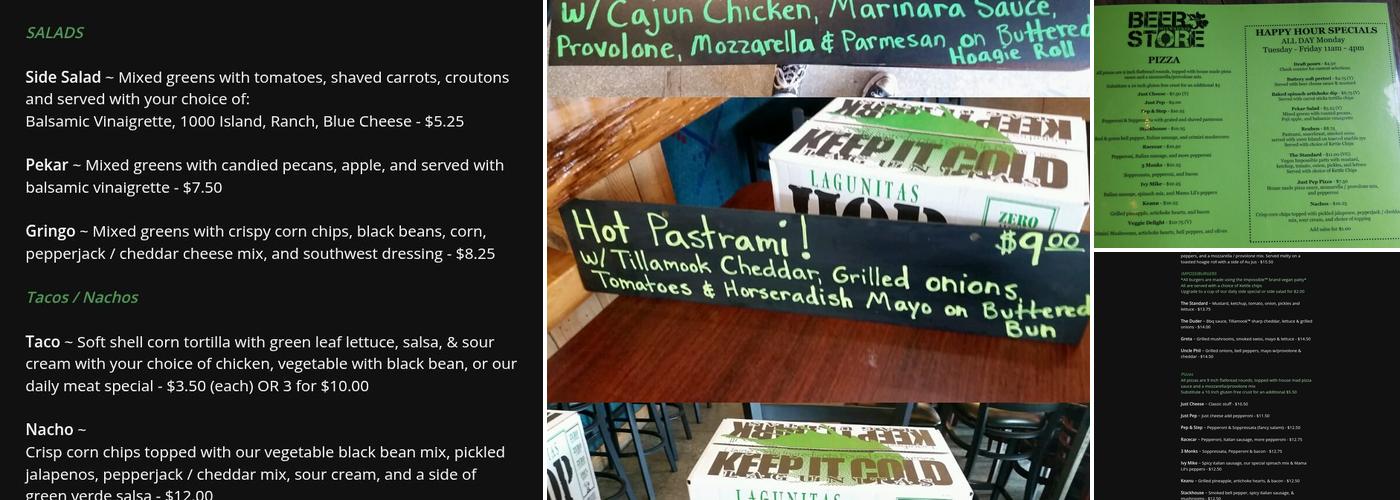 Beer Store Milwaukie Menu