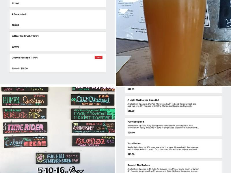 Rebel Hill Brewing Company - 420 Taproom Menu