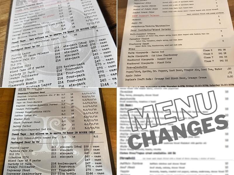 St Boniface Craft Brewing Co Menu