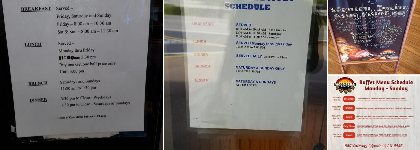 Wood Grill Buffet Menu