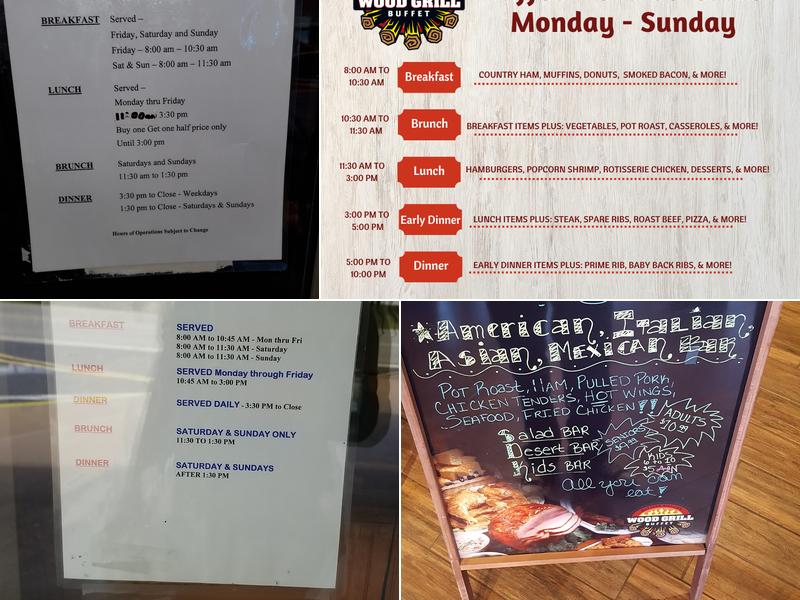 Wood Grill Buffet Menu