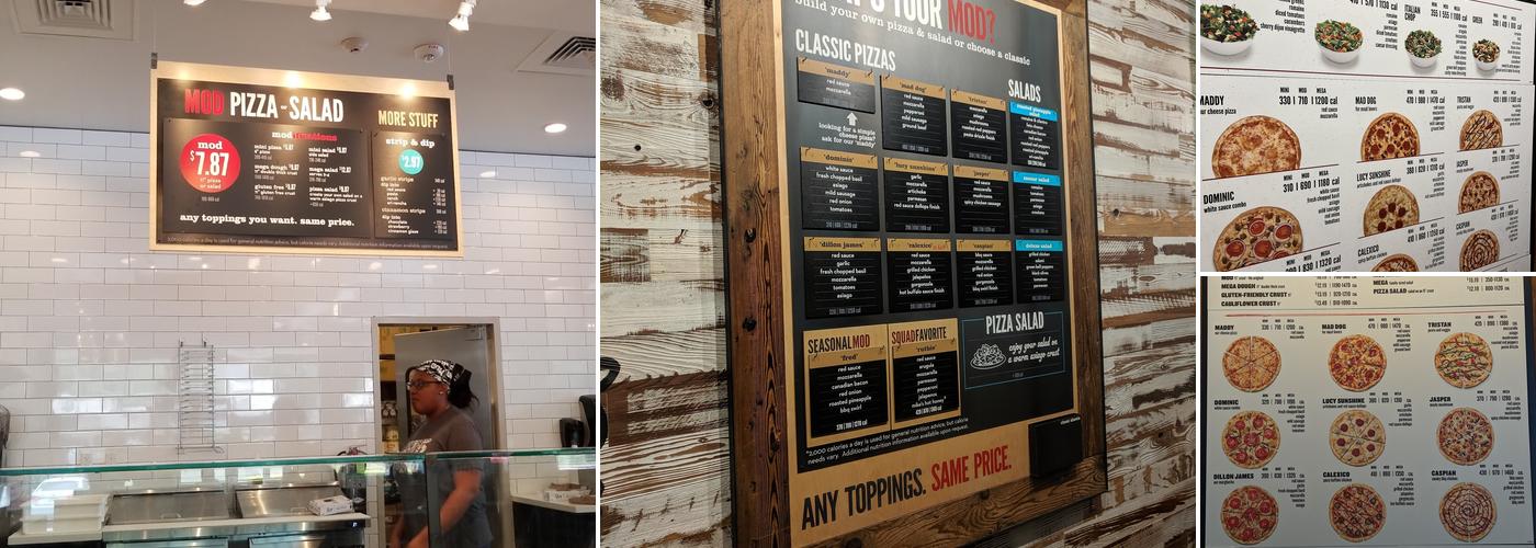 MOD Pizza Menu
