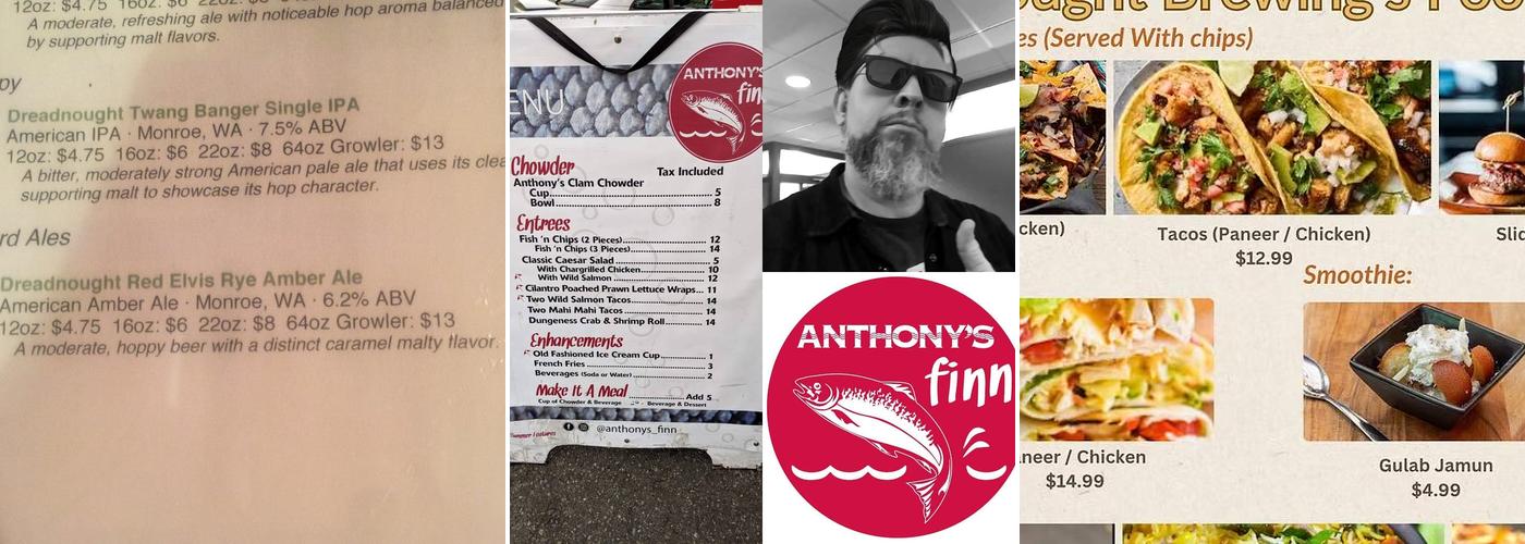 Dreadnought Brewing Menu