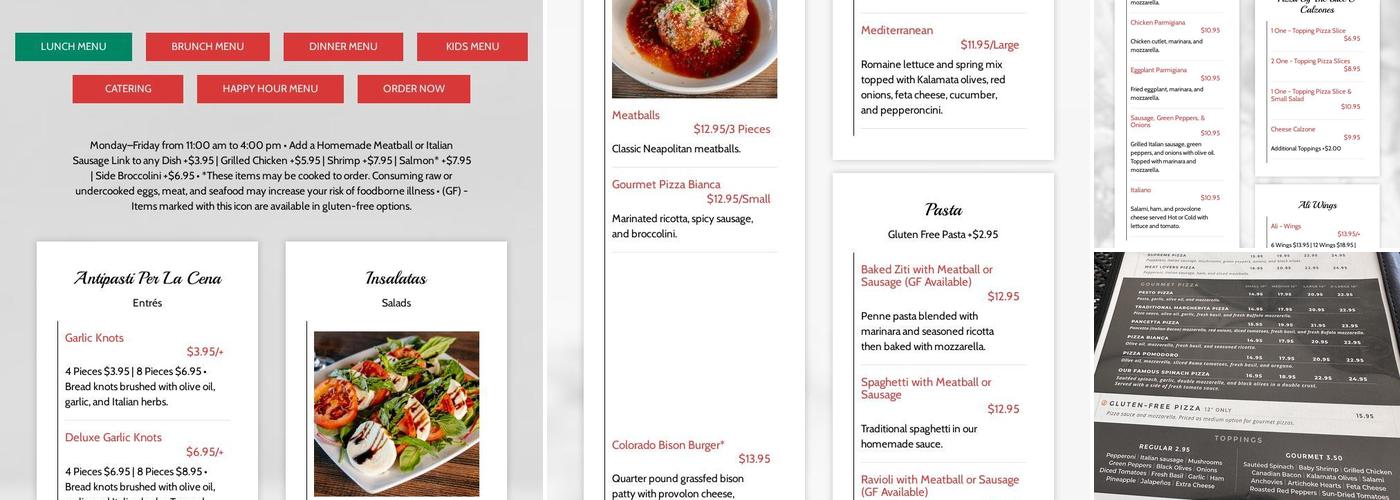 Antonio's Neighborhood Cafe Menu