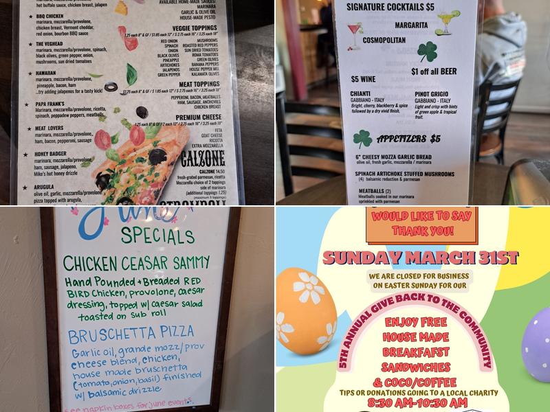 Burning Mountain Pizza & Subs Menu