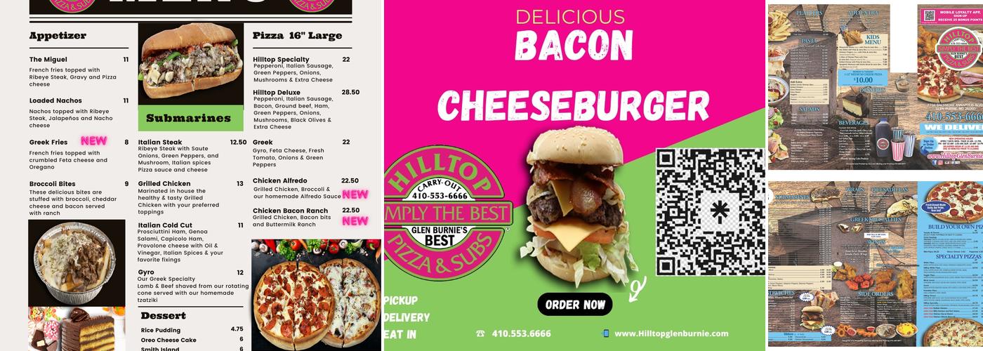 Hilltop Carry Out Menu