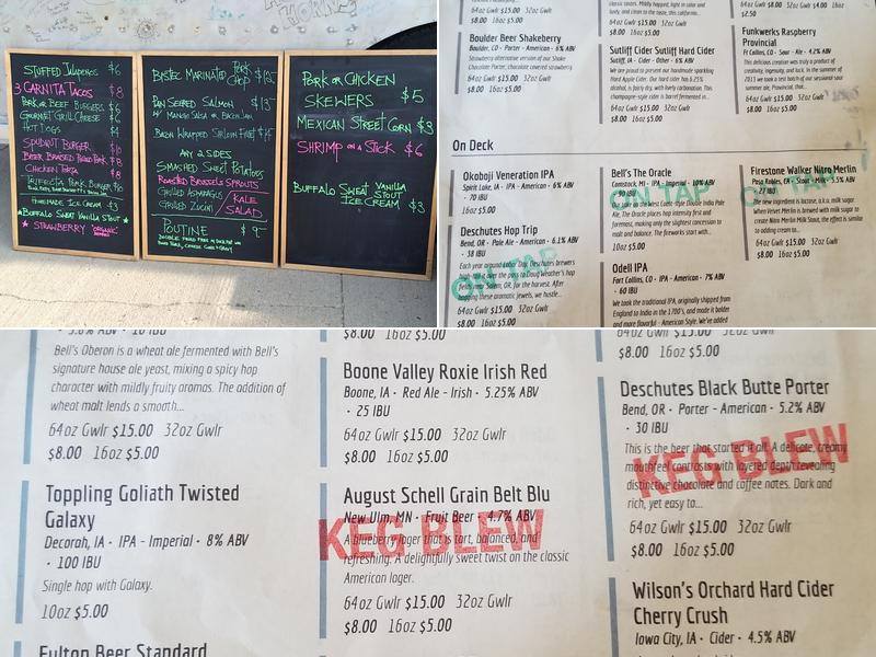 Okoboji Brewing Company Menu