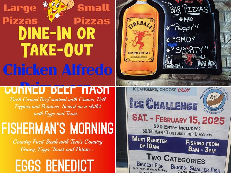 Sportsman's Pub & Grub Menu