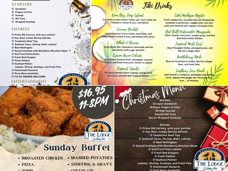 The Lodge at Leathem Smith Menu