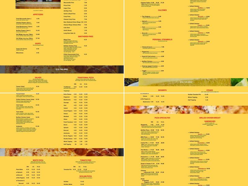 SALERNO'S Ristorante & Pizzeria Menu