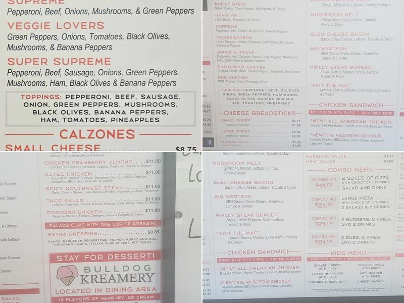 Italian Village of Tazewell Menu
