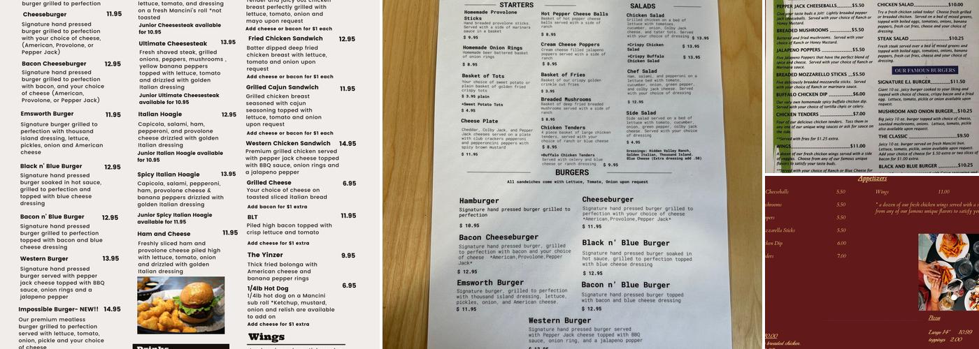 Emsworth Inn Menu