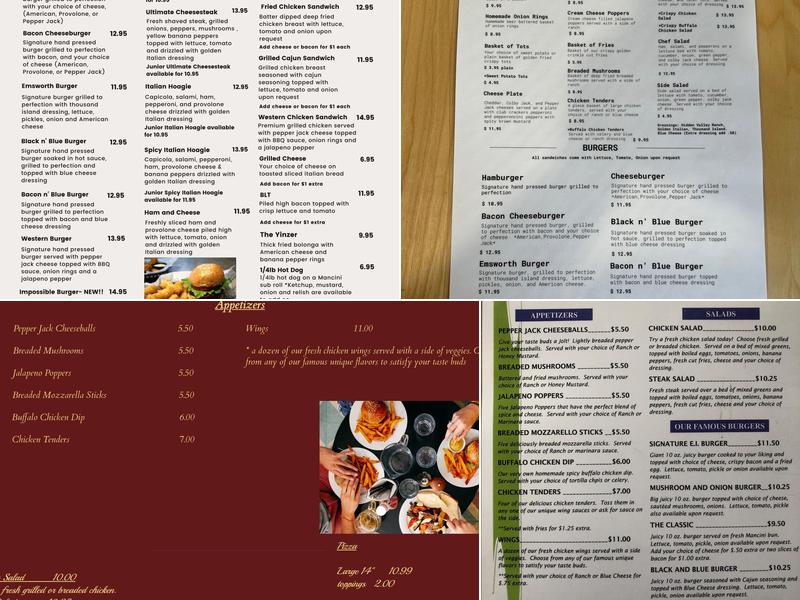 Emsworth Inn Menu