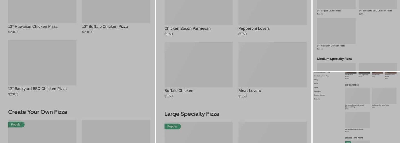 Pizza Hut Menu