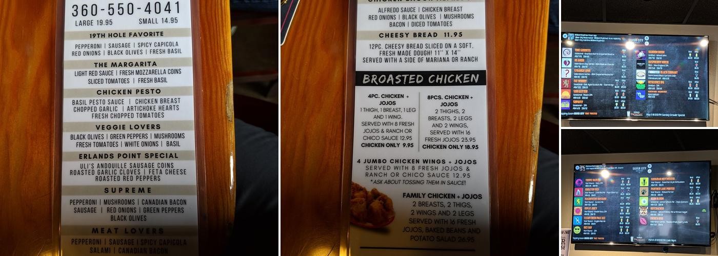 Silver City Brewery / Taproom Menu