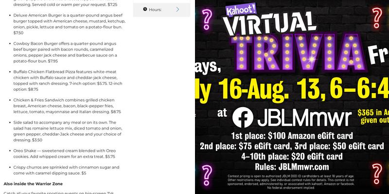 BASE ACCESS: Warrior Zone Menu