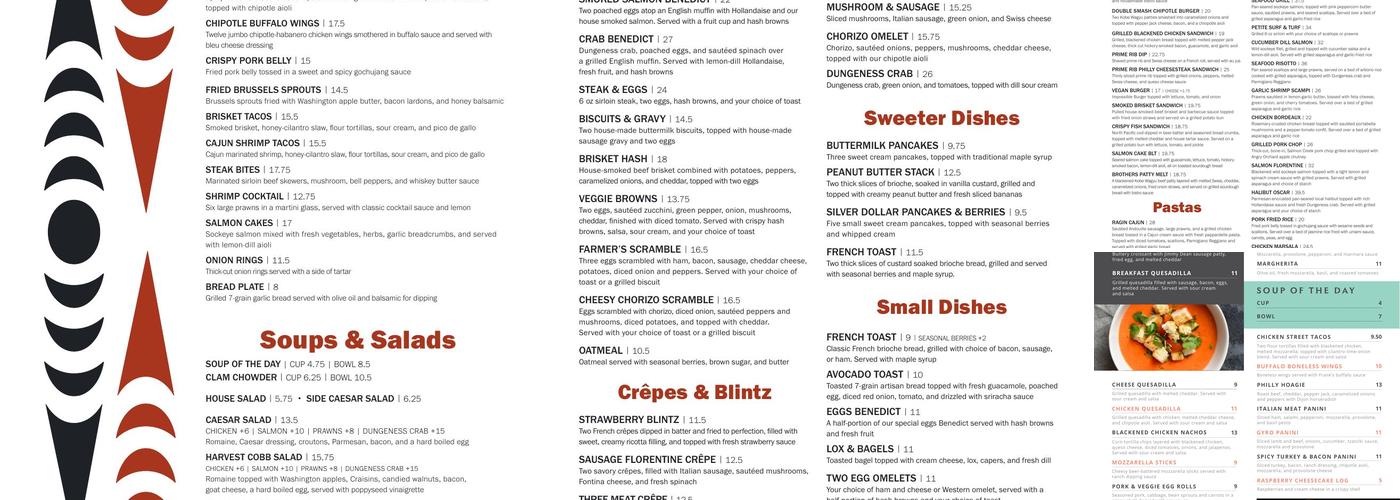 7 Cedars Menu