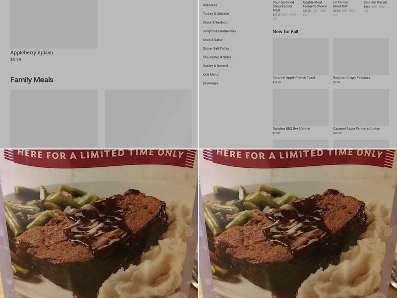 Bob Evans Menu