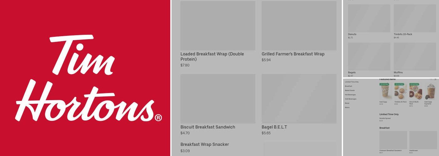 Tim Hortons Menu