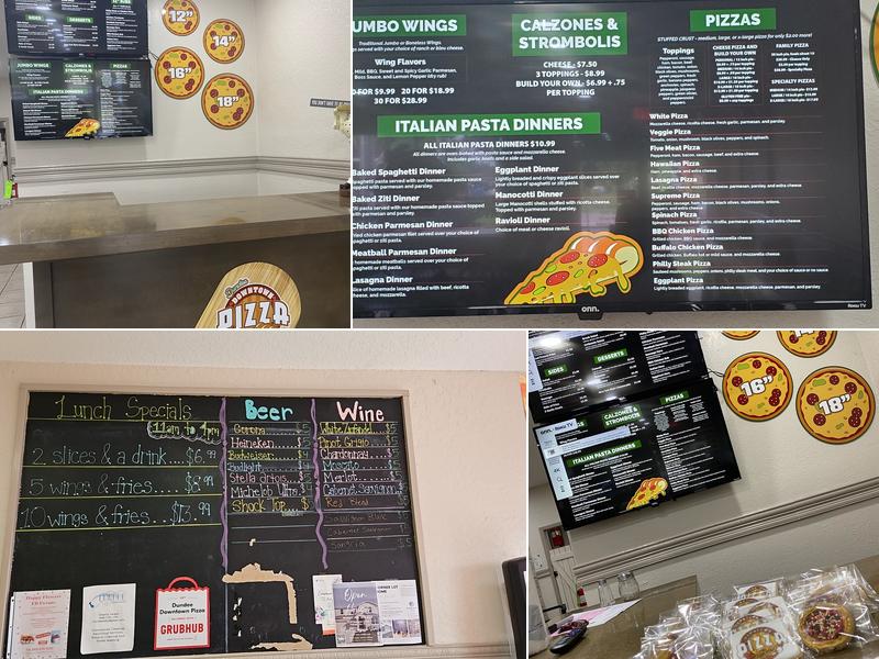 Dundee Downtown Pizza Menu