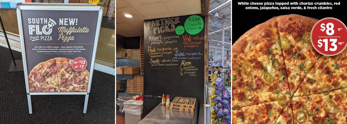 South Flo Pizza In H-E-B Menu