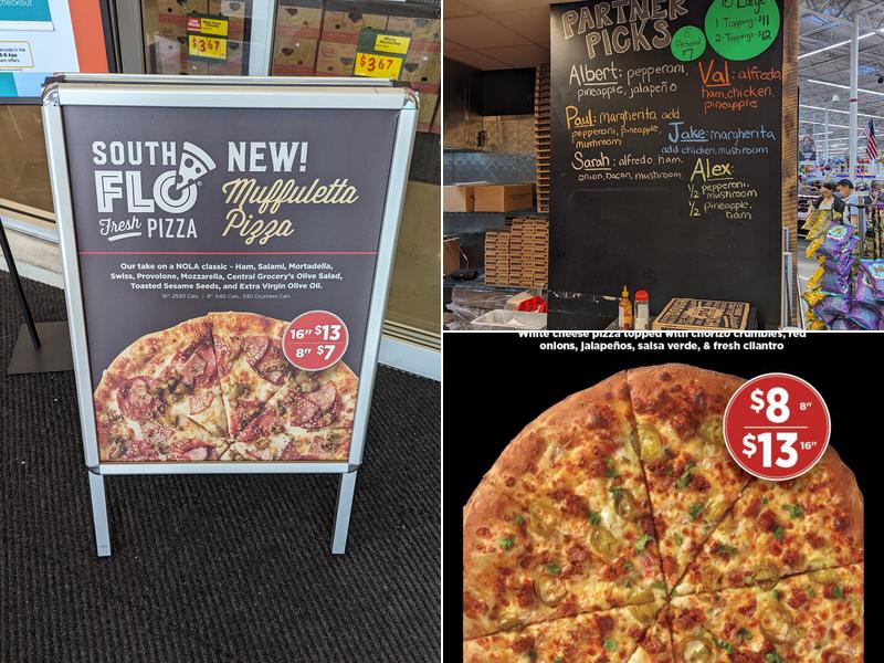 South Flo Pizza In H-E-B Menu