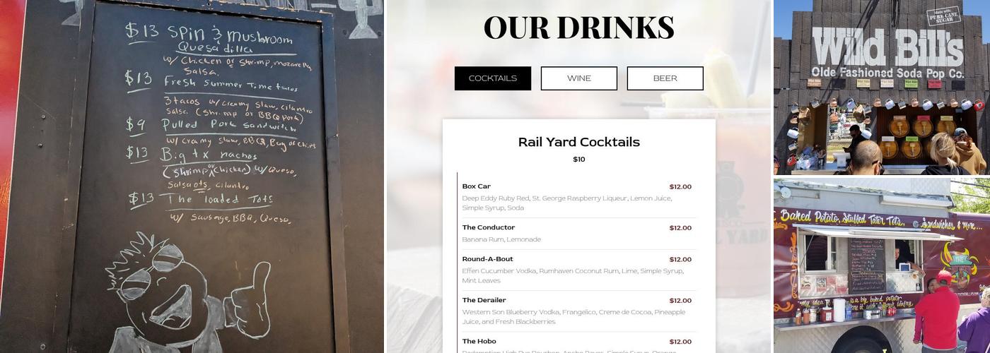 Frisco Rail Yard Menu