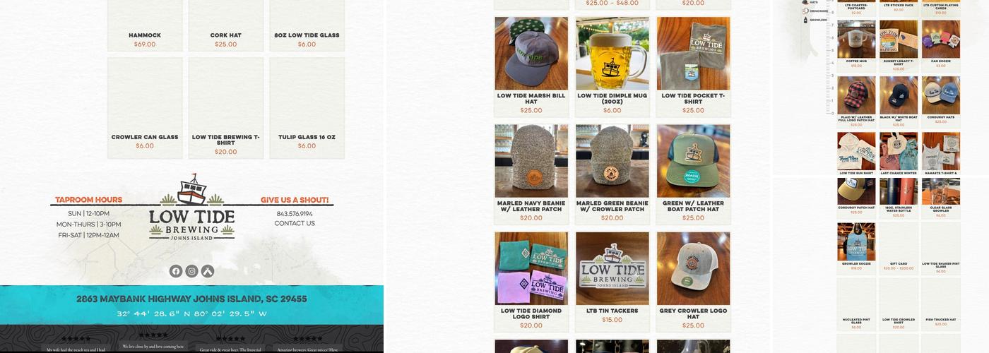 Low Tide Brewing Menu