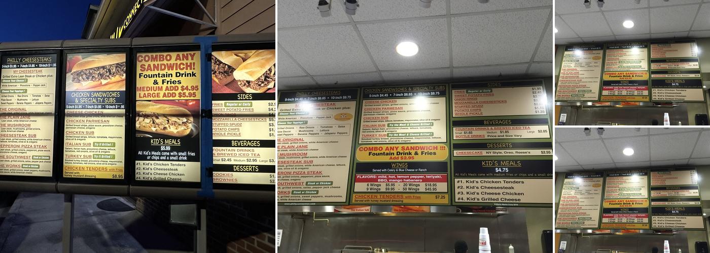 Philly Connection Menu