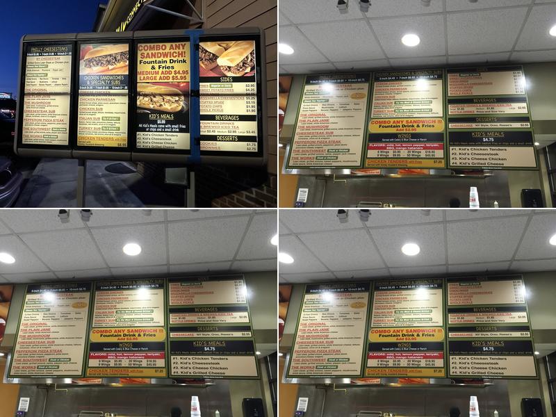 Philly Connection Menu