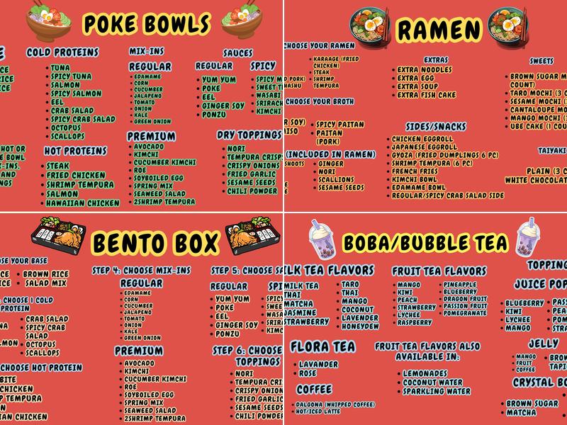 Cafe Toki Menu