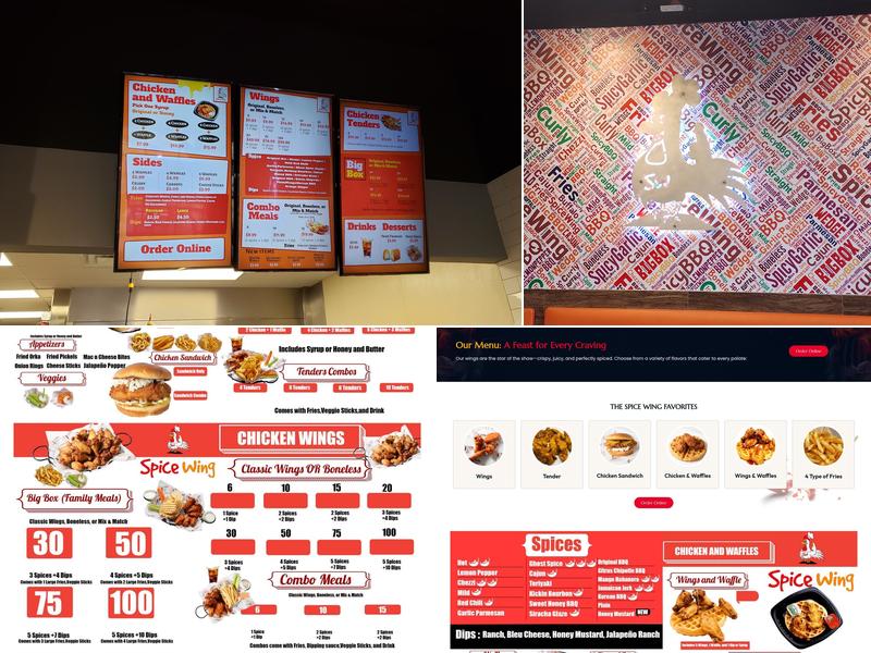 Spice Wing Dawsonville Menu