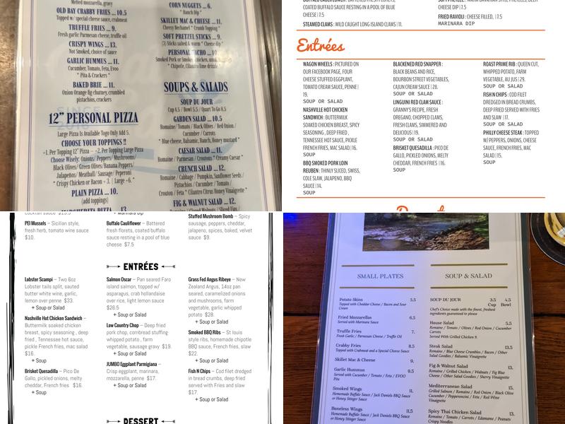 Waters Edge Menu