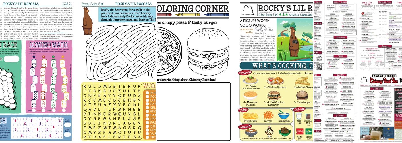 Chimney Rock Inn Flemington Menu