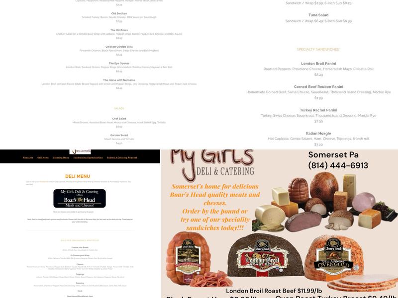 My Girls Deli & Catering Menu