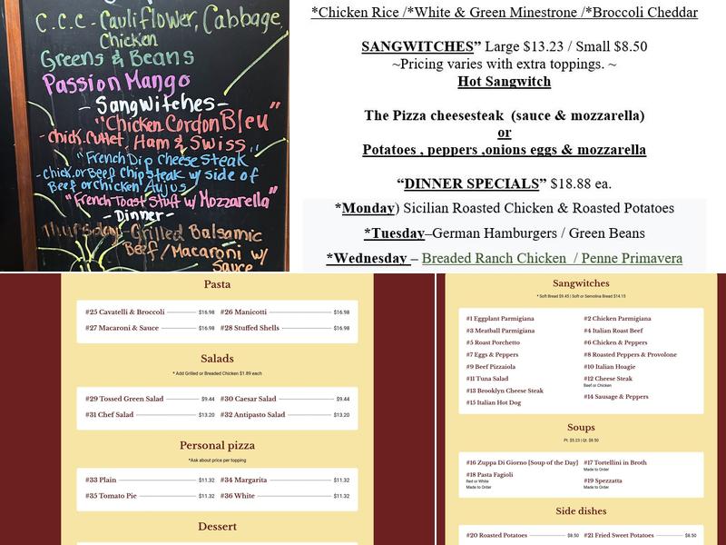 J.De Franco & Daughters Catering Menu