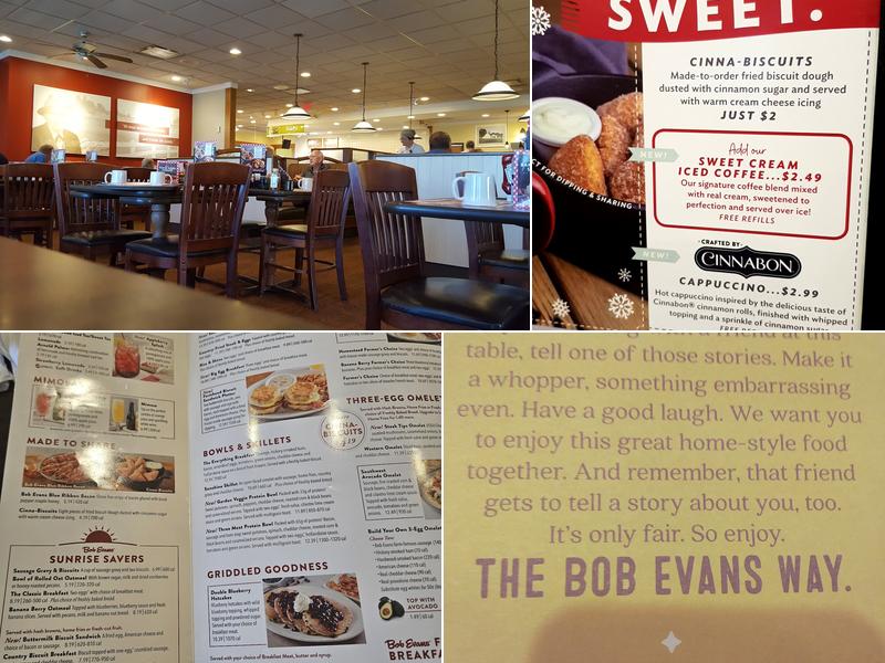 Bob Evans Menu