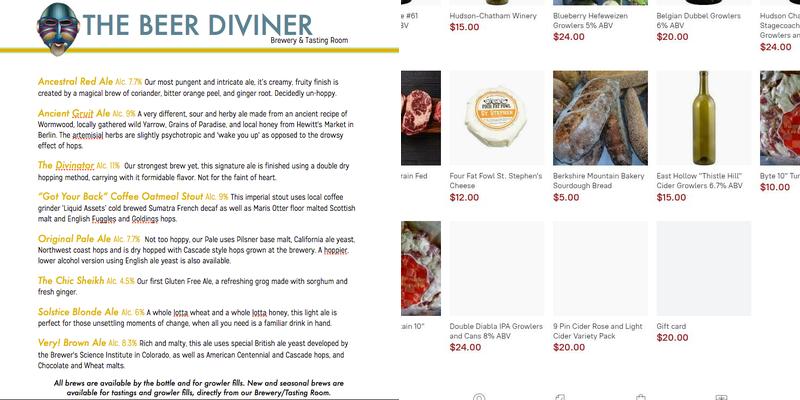 The Beer Diviner Menu