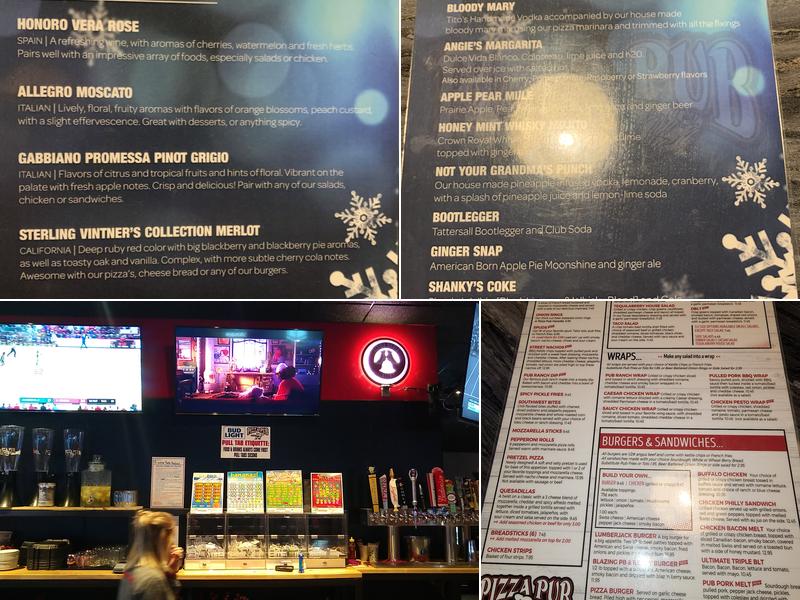 Pizza Pub Menu
