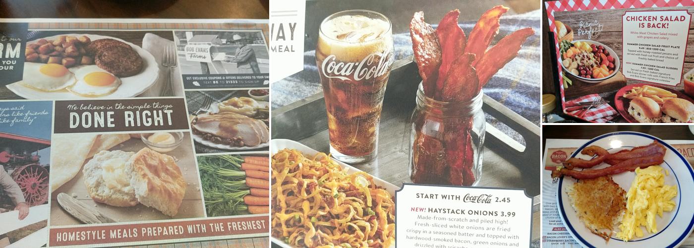 Bob Evans Menu
