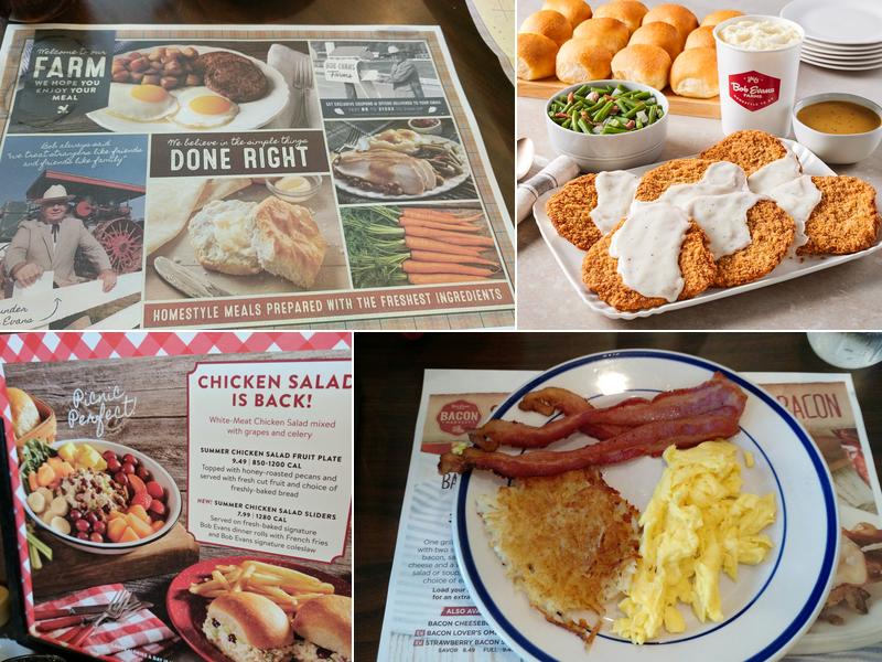 Bob Evans Menu