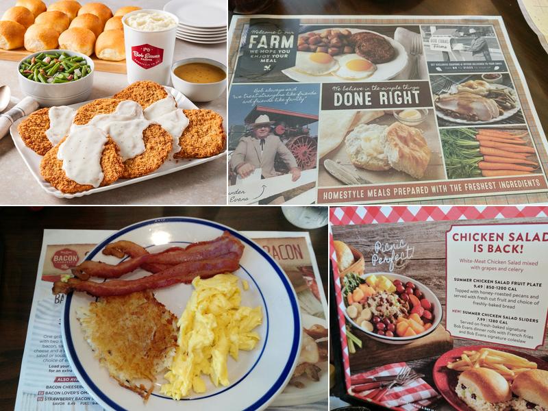 Bob Evans Menu